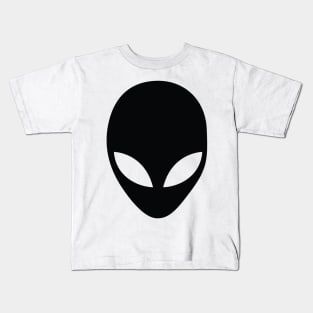 Alien Grey Stencil Kids T-Shirt